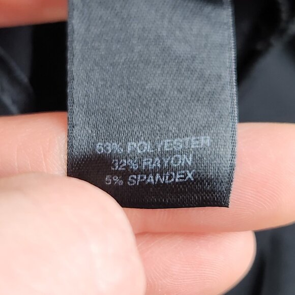 WHBM Pants Womens 8 Black Legacy Modern Boot Cut Mid Rise Flat Front Classic - Picture 12 of 13